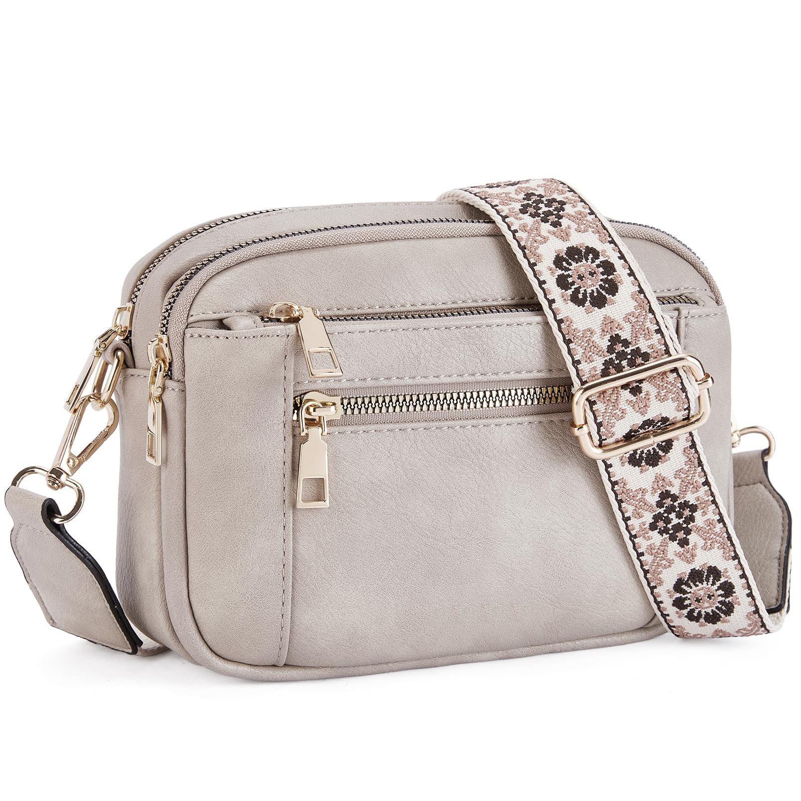 Women’s Triple-Zip Crossbody Bag