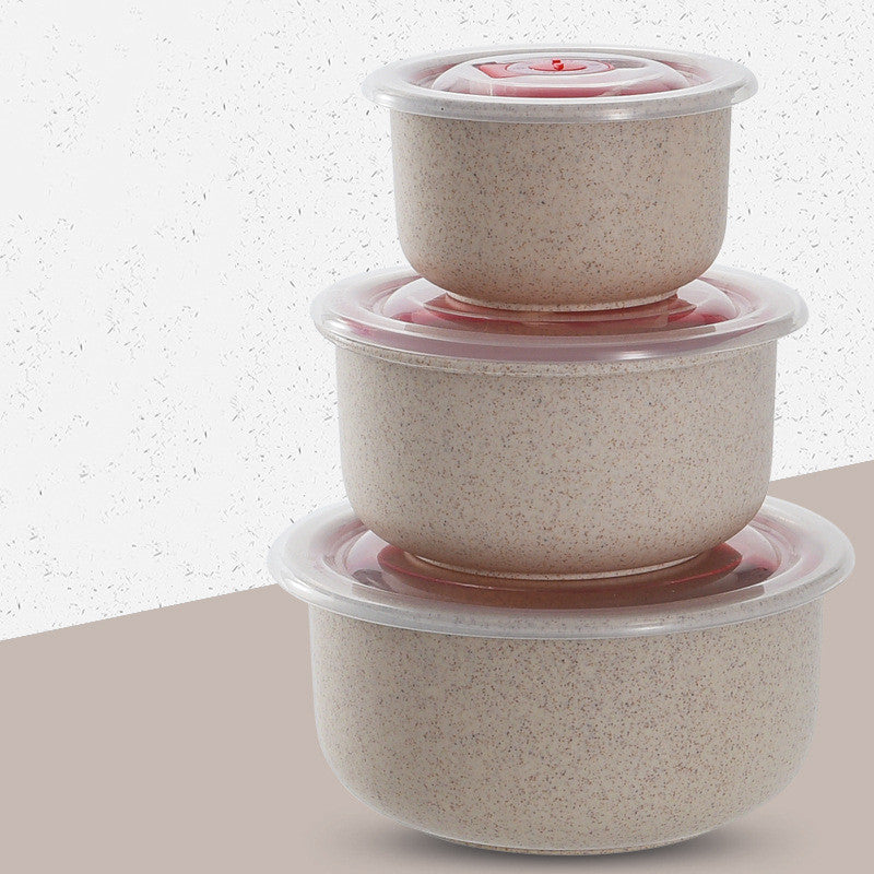 3-Piece Wheat Straw Bowl Set
