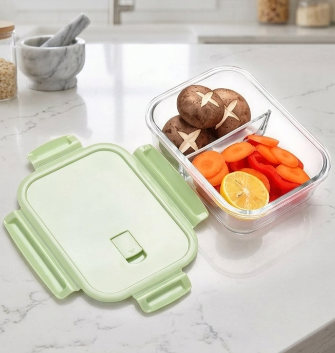 Borosilicate Glass Lunch Box Set