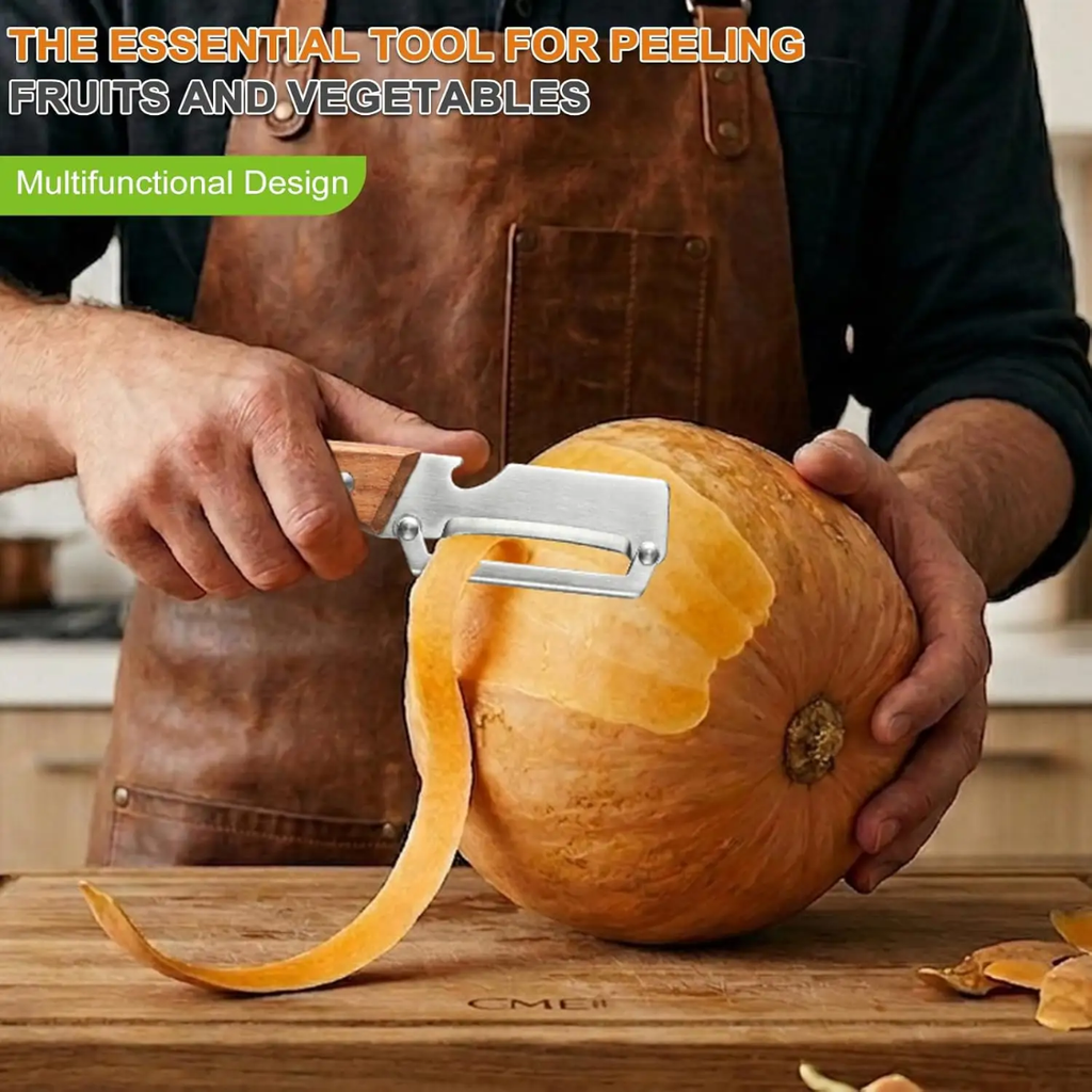 2-in-1 Stainless Steel Kitchen Peeler & Opener