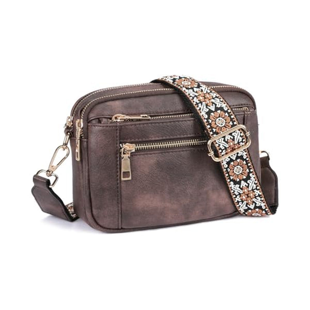 Women’s Triple-Zip Crossbody Bag