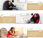 Portable Inflatable Sofa Chair with Foot Stool