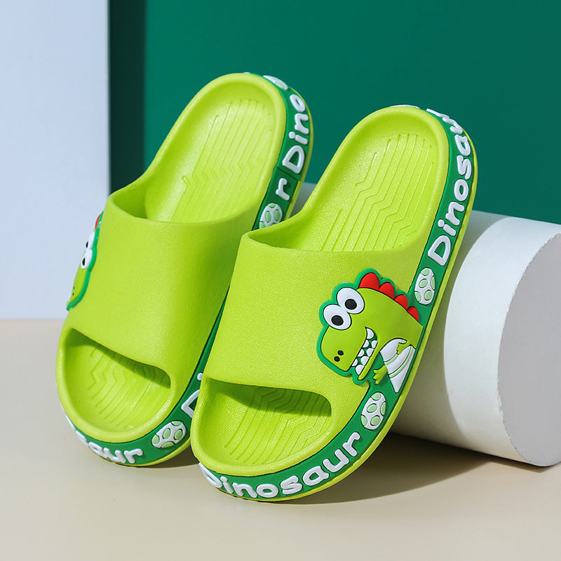 Kids Cartoon Dinosaur Slippers