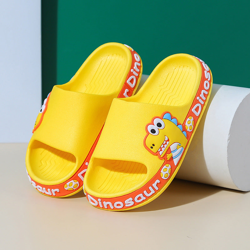 Kids Cartoon Dinosaur Slippers