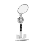 LED Clock Desk Lamp With Fan
