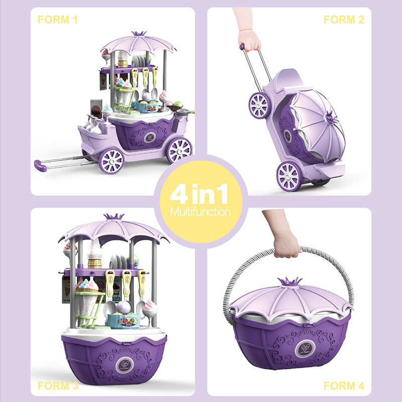Kids Ice Cream Cart Playset – 69 PCS