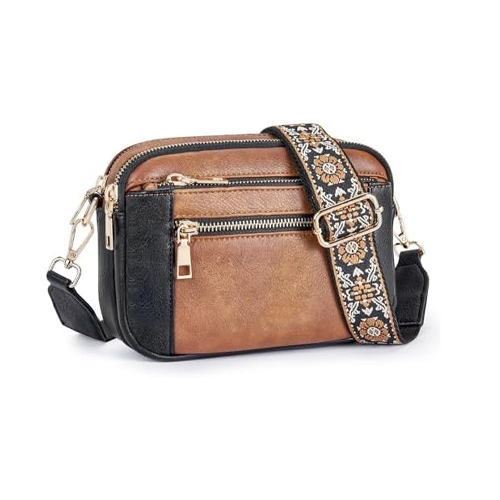 Women’s Triple-Zip Crossbody Bag