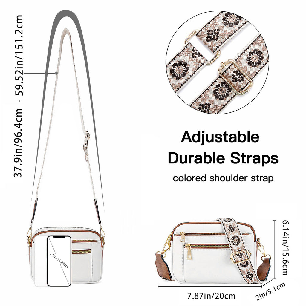 Women’s Triple-Zip Crossbody Bag