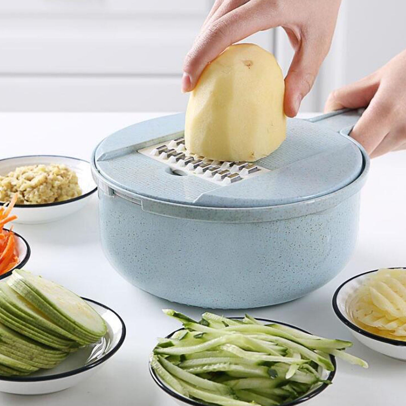 Vegetable Cutter & Draining Basket