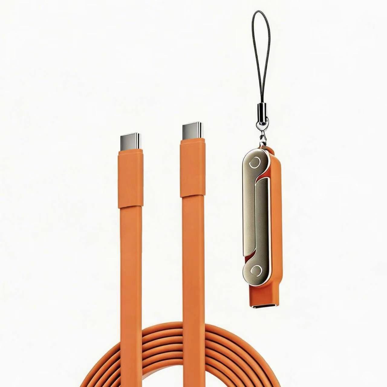 Silicone Dual Type-C Fast Charging Cable