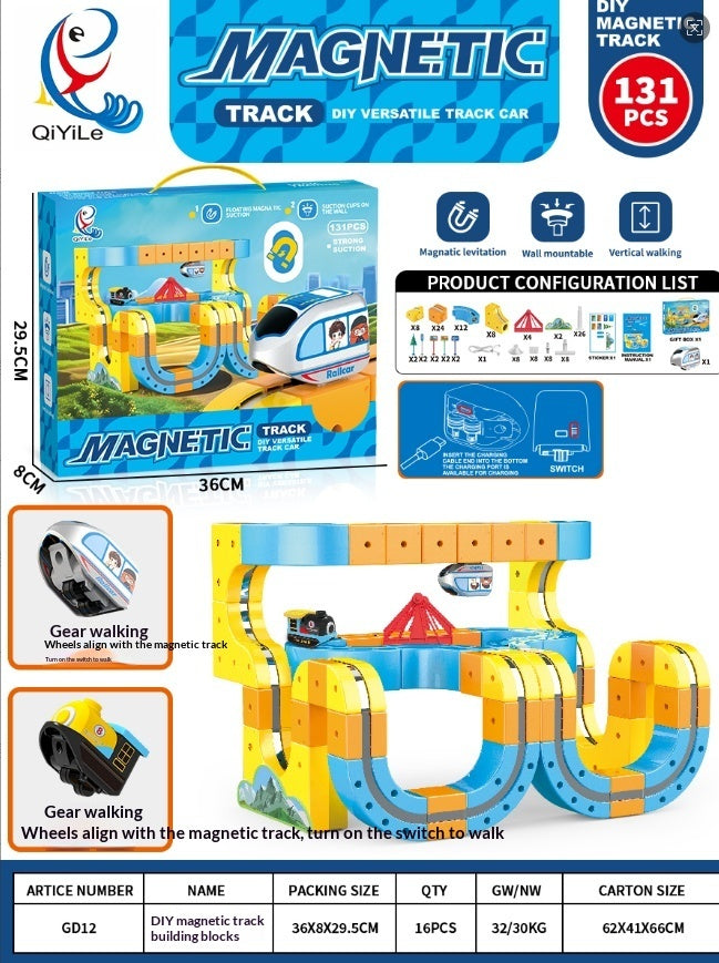 Magnetic Track Car Toy Set