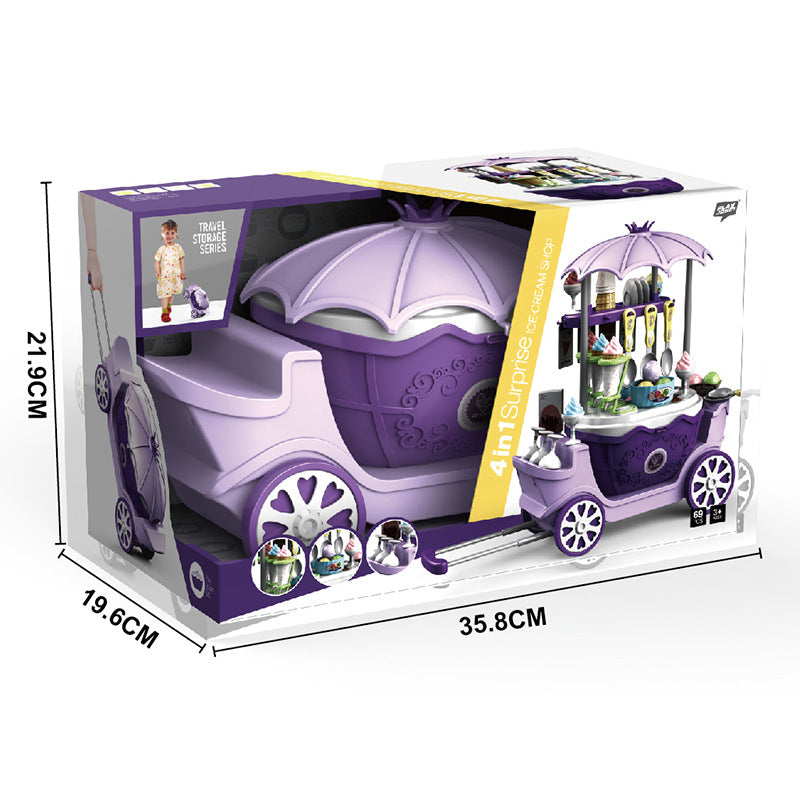 Kids Ice Cream Cart Playset – 69 PCS