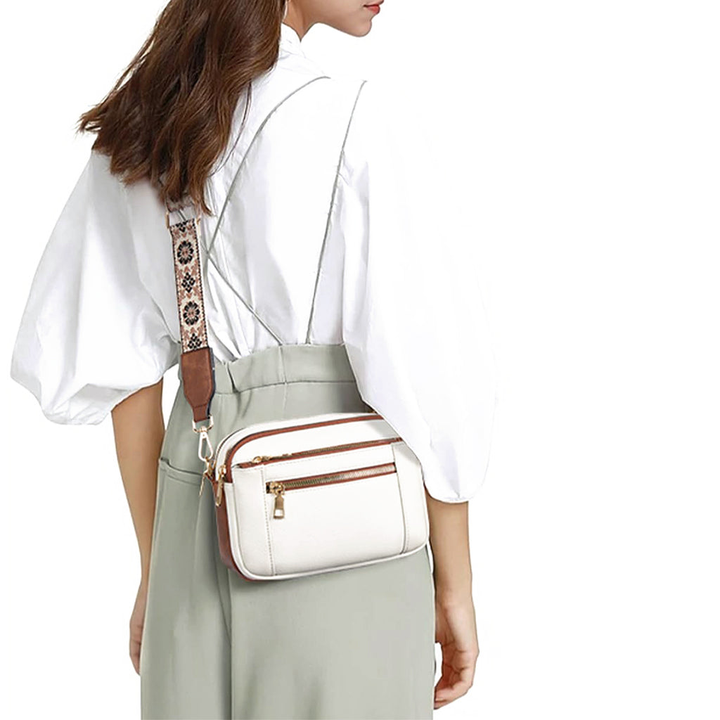 Women’s Triple-Zip Crossbody Bag