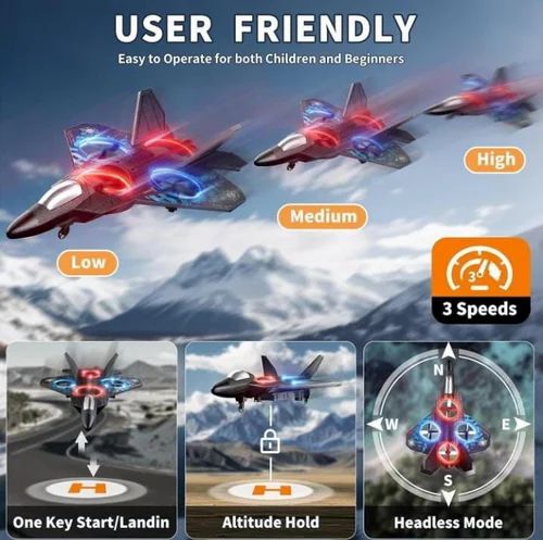 ✈️ Remote Control Fighter Jet Drone for Kids