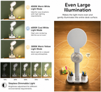 LED Clock Desk Lamp With Fan
