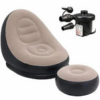 Portable Inflatable Sofa Chair with Foot Stool