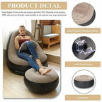 Portable Inflatable Sofa Chair with Foot Stool